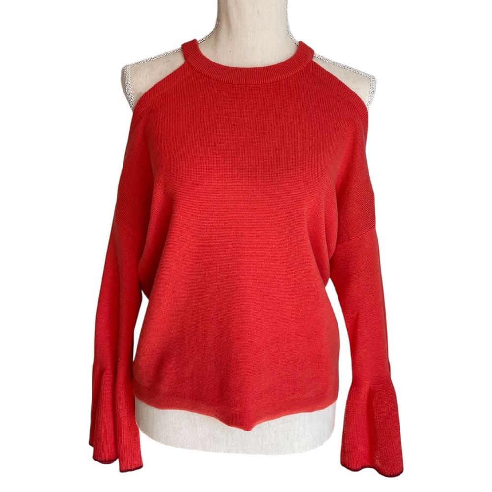 Anthropologie Knitted & Knotted Sweater Cold Shoulder Leandre Women’s Size XS
